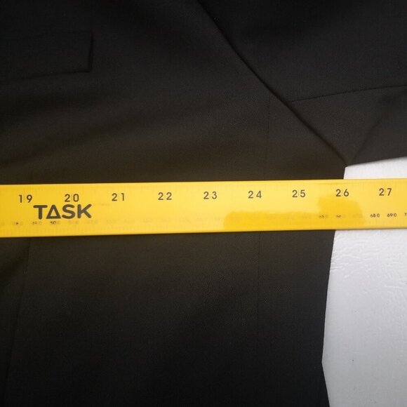 H&M Men's Size XL Black Fully Lined Straight Fit 2 Button Closure Blazer - Picture 11 of 13